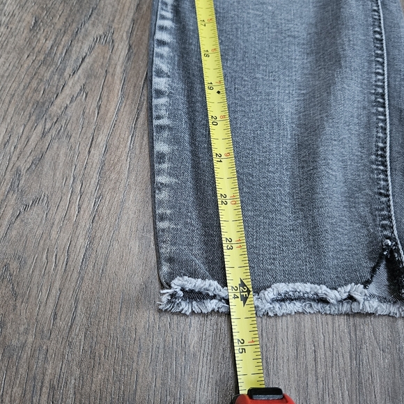 SEVEN 7 Jeans Womens Size 10 Straight Leg Pants Distressed Black Denim Seven7 - Picture 12 of 12